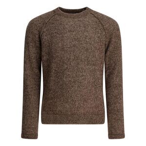 RAKKI Men's Raglan Crew Neck Knit Sweater Men BROWN Sweaters & Cardigans